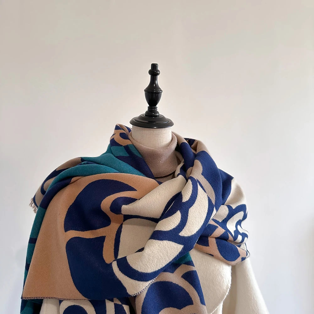 Rosinella Pashmina Scarf Blue