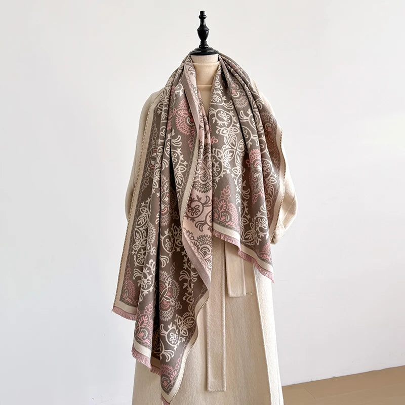 Floria Pashmina Scarf Khaki