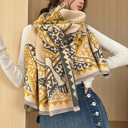 Trisola Pashmina Scarf Yellow