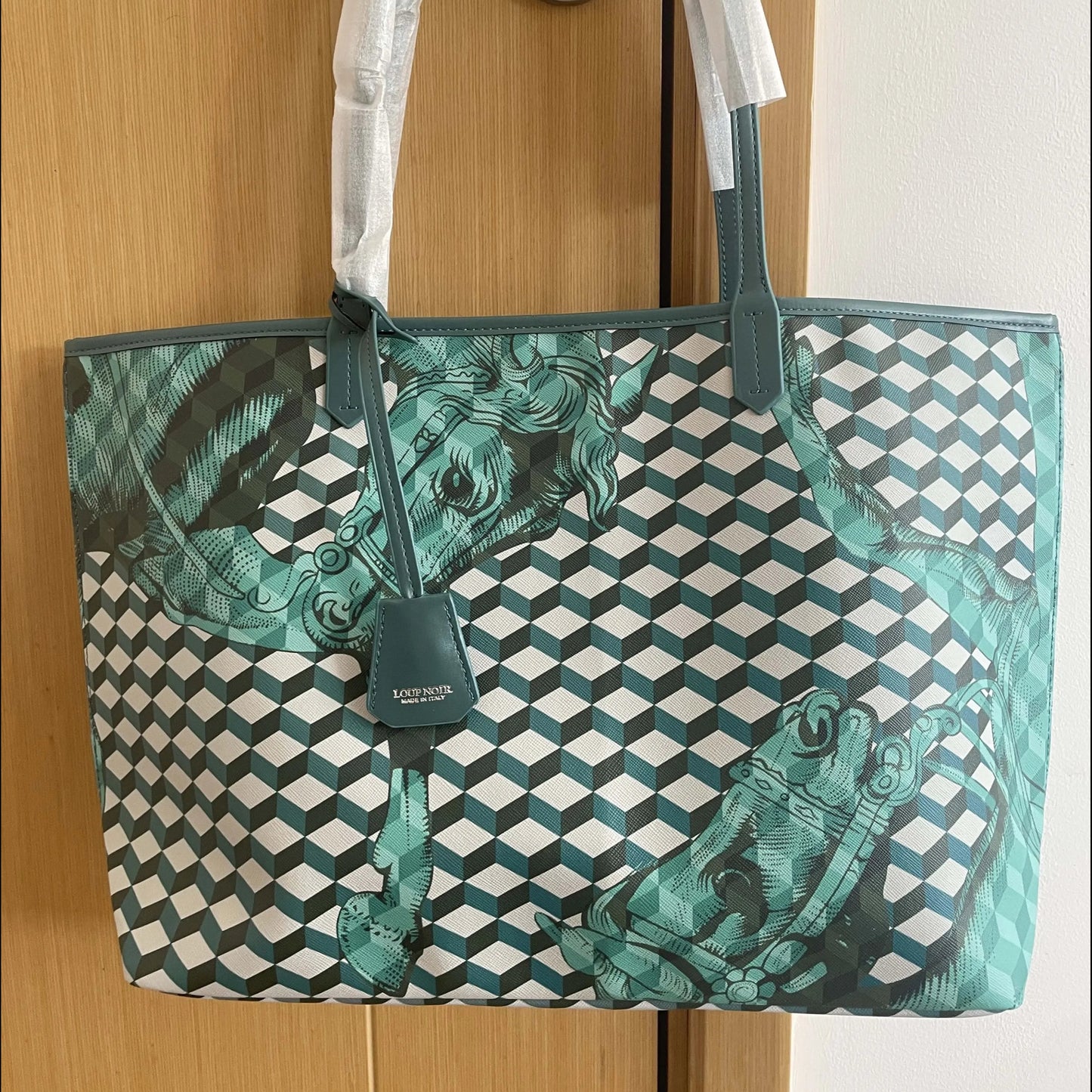 Lono Large Tote Bag with Horse Motif