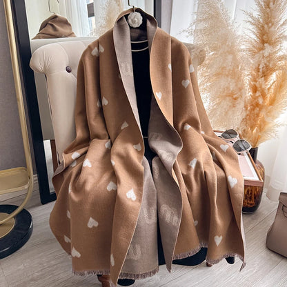 Cuore Pashmina Scarf Khaki