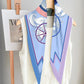 Wheel Purple Silk Diamond Scarf