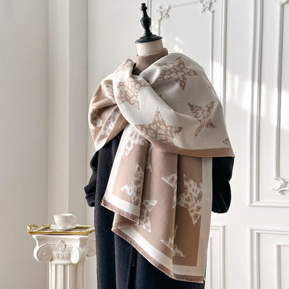 Stellia Pashmina Scarf Khaki