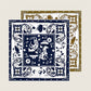 Animals Navy Double Print Scarf / 90cm