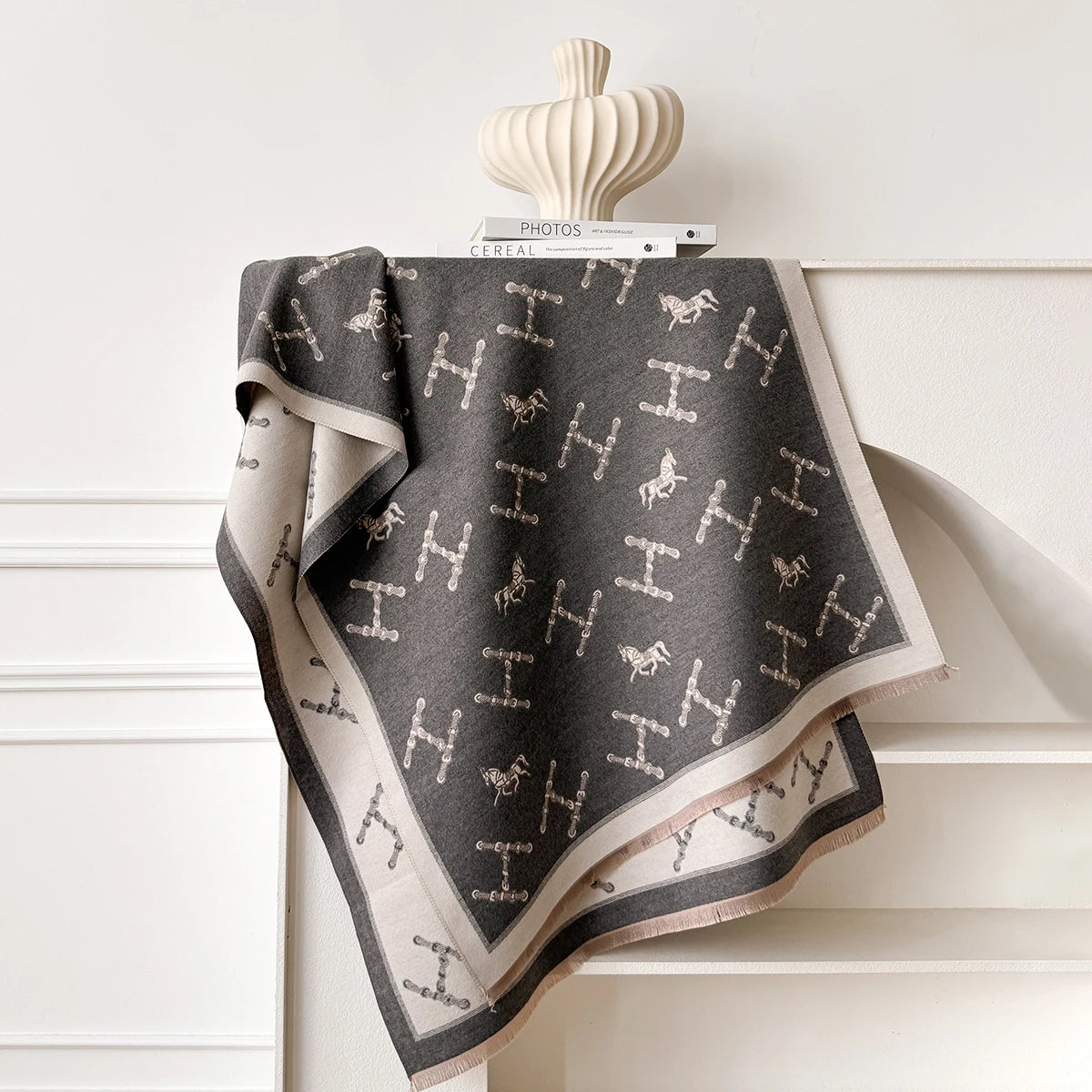 Vivienne Pashmina Scarf Gray