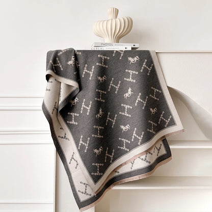 Vivienne Pashmina Scarf Gray