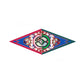 Wheel Green Silk Diamond Scarf