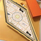 Tersa Beige Silk Diamond Scarf