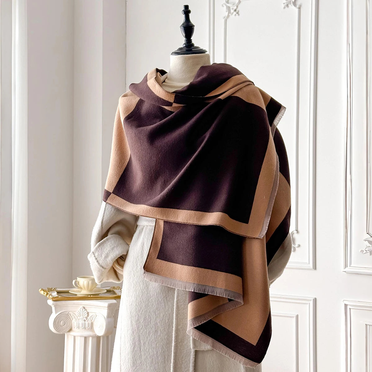 Superia Pashmina Scarf Brown