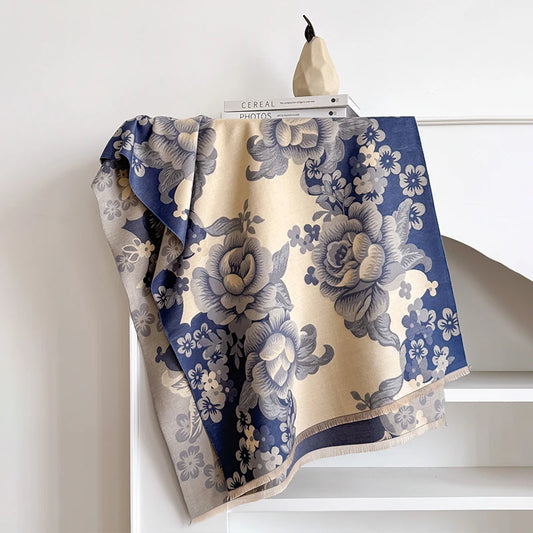 Bortola Pashmina Scarf Blue