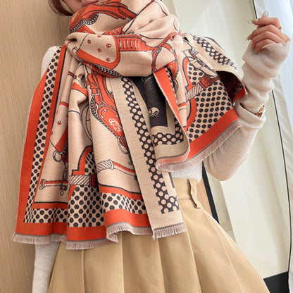 Marion Pashmina Scarf Orange