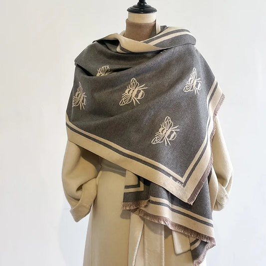 Apollonia Pashmina Scarf Gray
