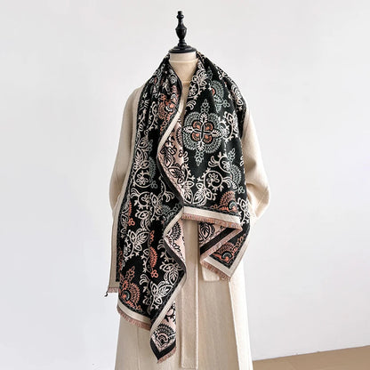 Floria Pashmina Scarf Black