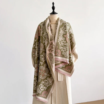 Floria Pashmina Scarf Green