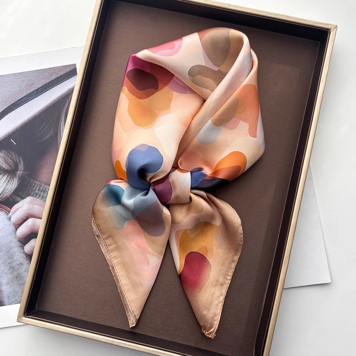 Paloma Khaki Scarf / 65cm