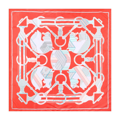 Leto Red Silk Scarf / 90cm