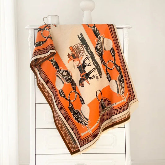 Titian Pashmina Scarf Orange