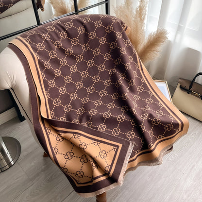 Ariella Pashmina Scarf Brown