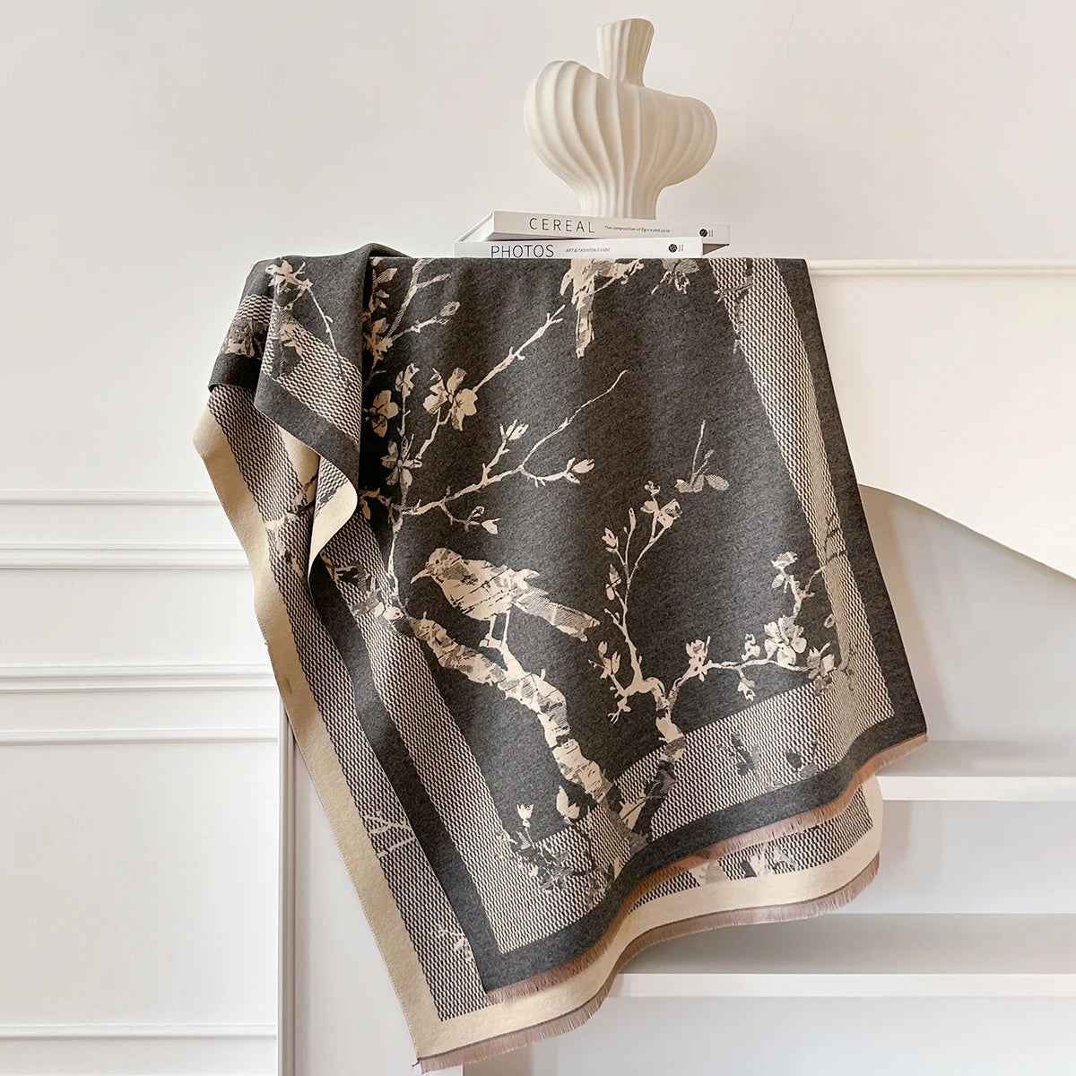 Biondina Pashmina Scarf Gray