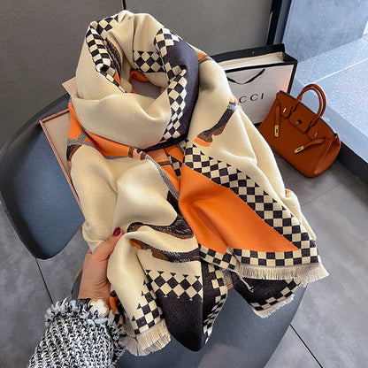 Alba Pashmina Scarf Orange