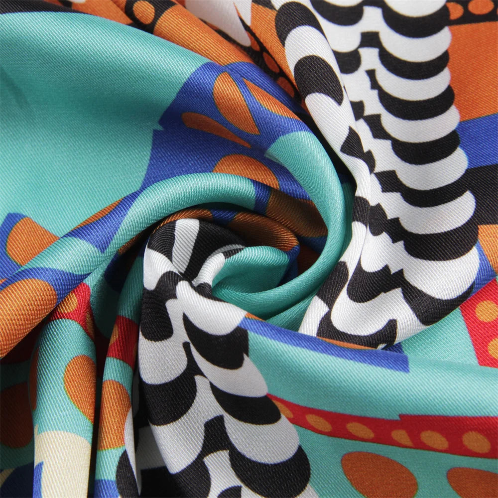 Bon Bon Beige Silk Scarf / 90cm