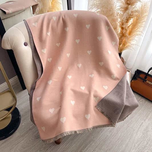 Cuore Pashmina Scarf Pink