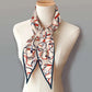 Stirrups Beige Silk Diamond Scarf