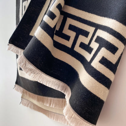 Linetta Pashmina Scarf Black