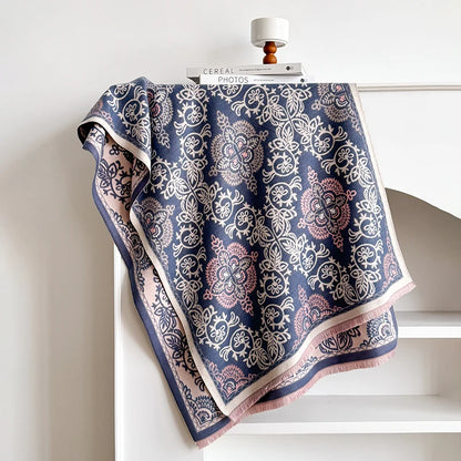 Floria Pashmina Scarf Blue