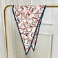 Stirrups Beige Silk Diamond Scarf