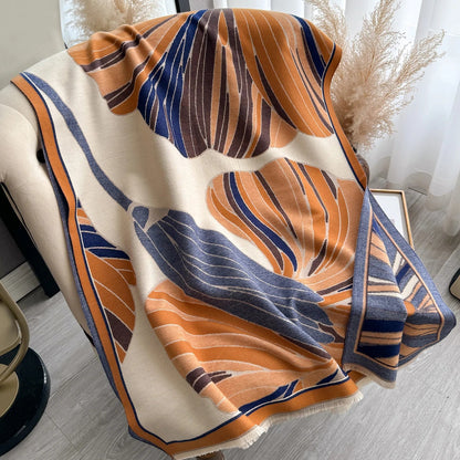 Lieta Pashmina Scarf Blue