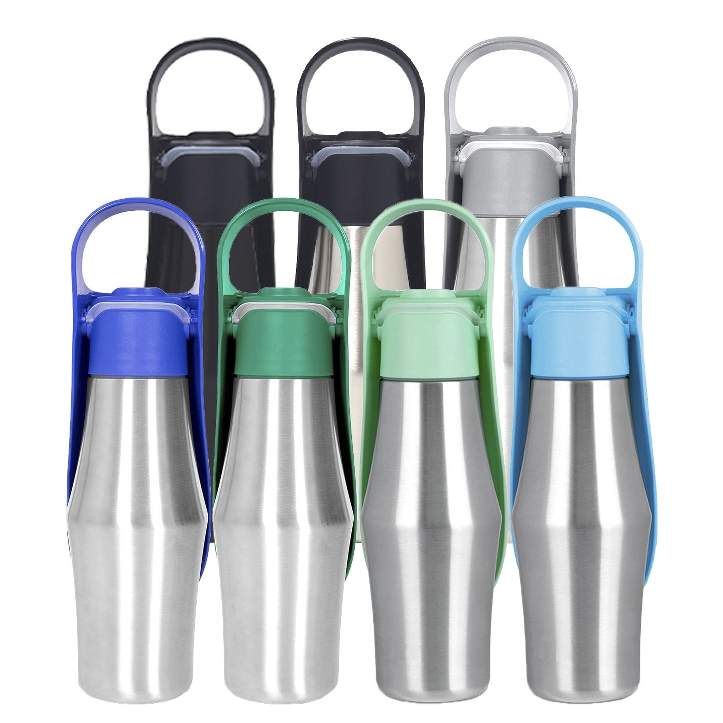 Insulated Dog Water Bottle | Stainless Steel | Portable & Foldable | Leak-Proof | 27oz/750ml