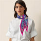 Tersa Rose Silk Diamond Scarf