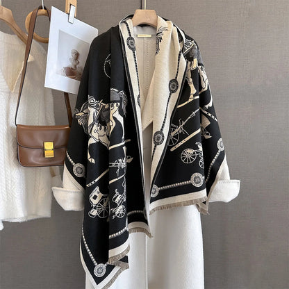 Rochelle Pashmina Scarf Black