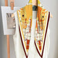 Head Beige Silk Diamond Scarf