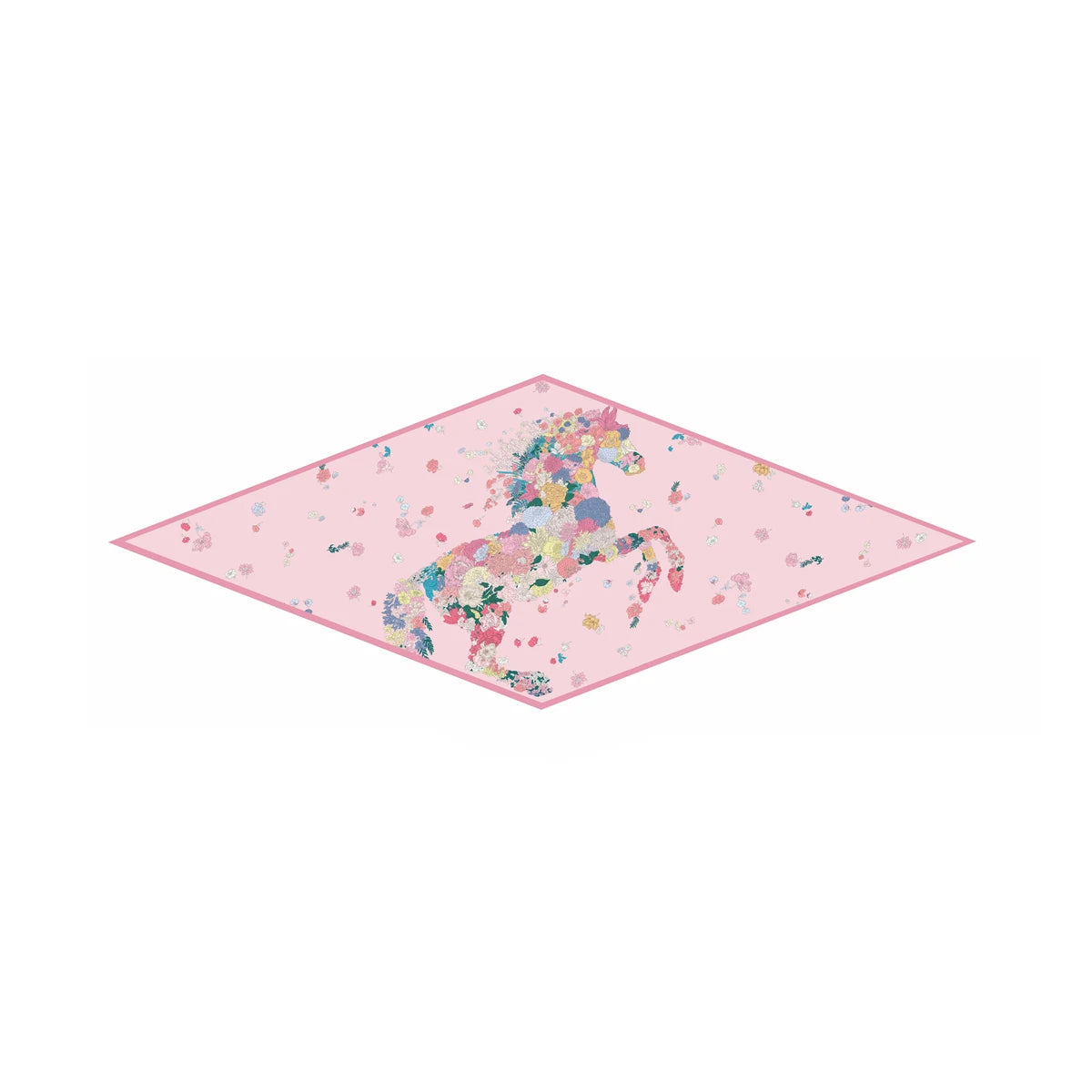 Pia Pink Silk Diamond Scarf