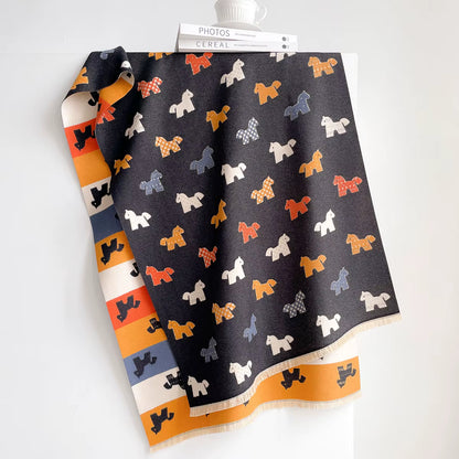 Char Pashmina Scarf Midnight