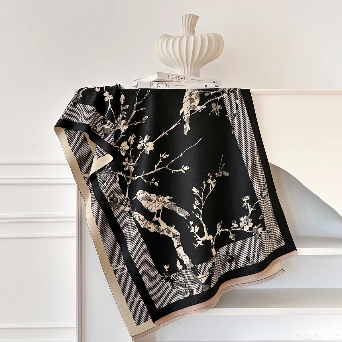 Biondina Pashmina Scarf Black