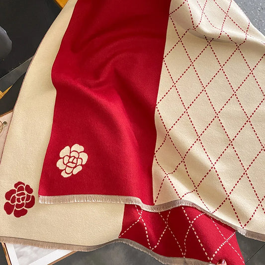 Pupa Pashmina Scarf Red