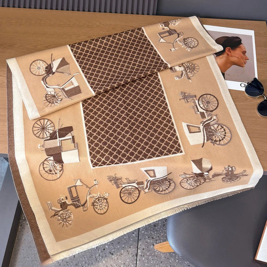 Odette Pashmina Scarf Khaki