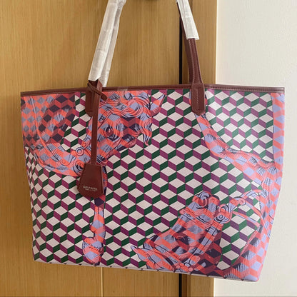 Lono Large Tote Bag with Horse Motif