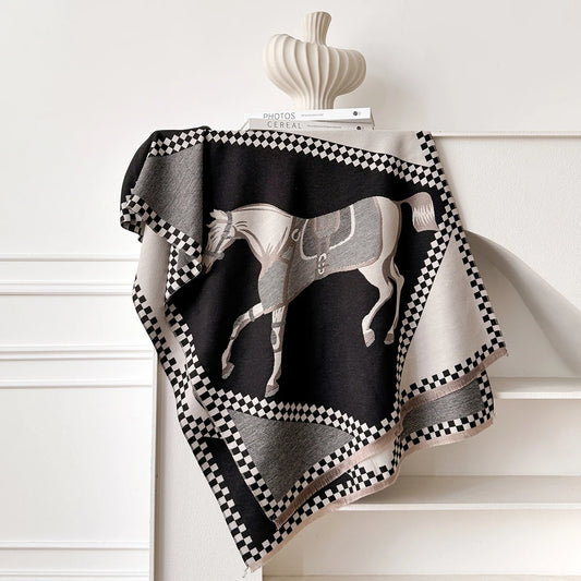 Piona Pashmina Scarf Black