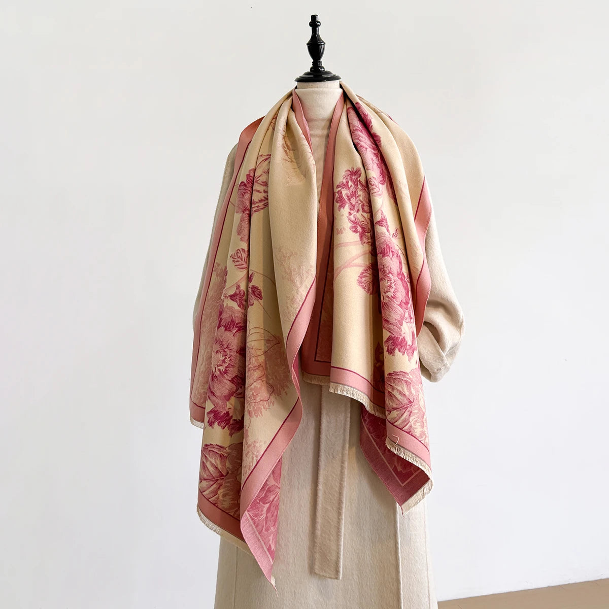 Claretta Pashmina Scarf Pink