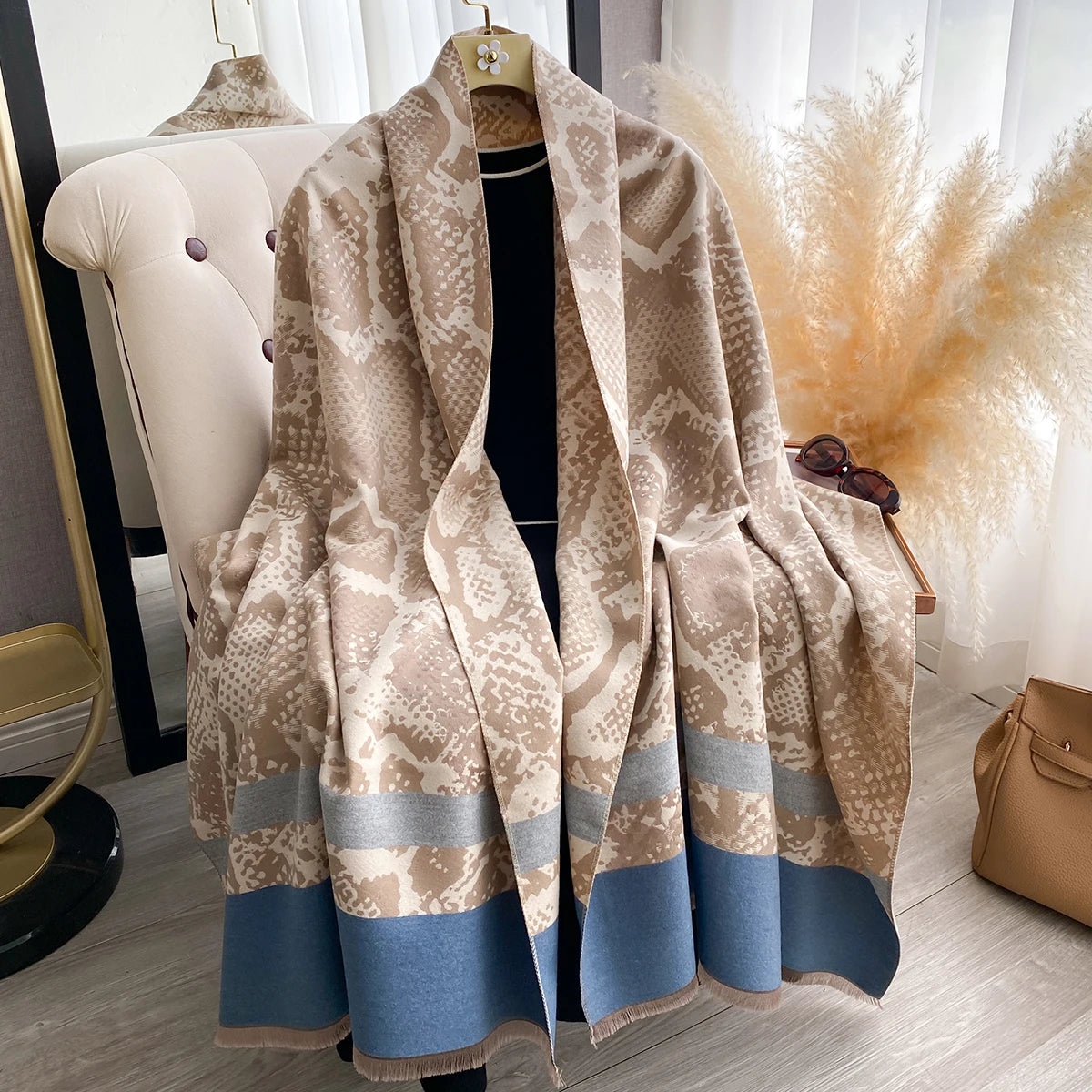 Sestilia Pashmina Scarf Blue