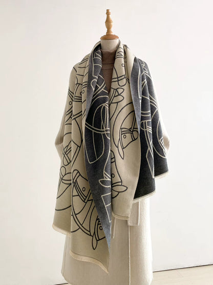Sydney Pashmina Scarf Gray