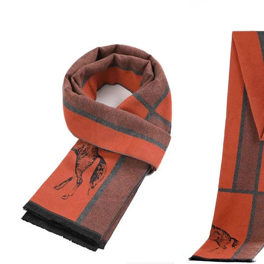 Bruno Orange Men's Scarf