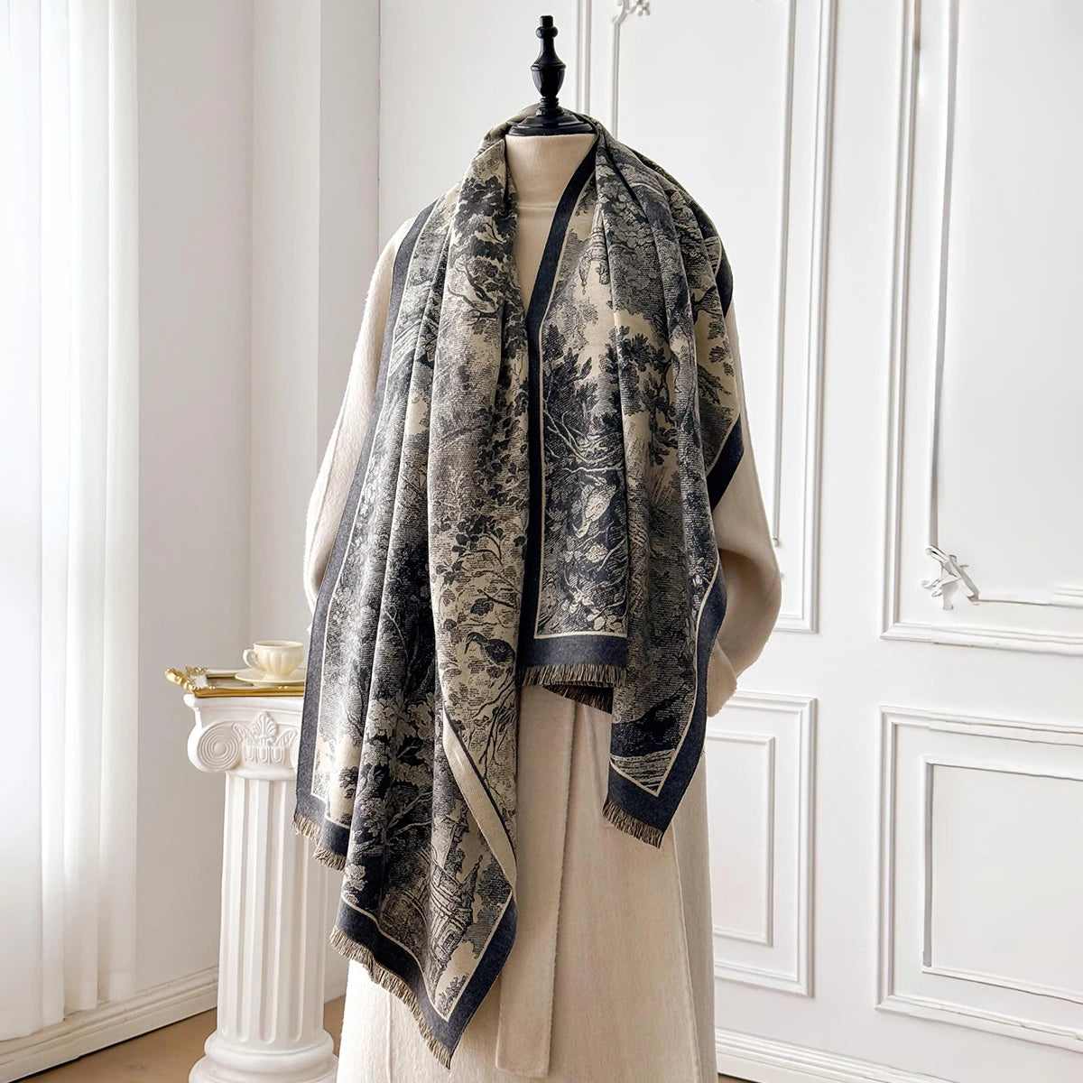 Foresta Pashmina Scarf Gray