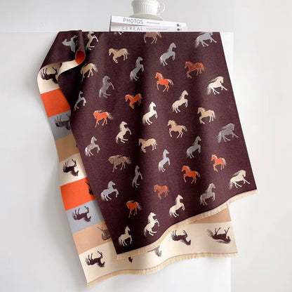 Sabine Pashmina Scarf Brown