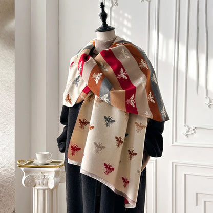 Aralda Pashmina Scarf Beige