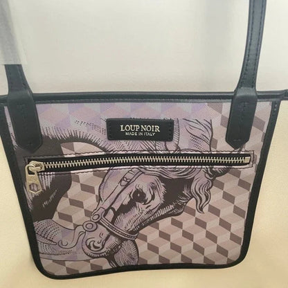 Lono Large Tote Bag with Horse Motif